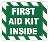 FIRST AID KIT INSIDE sign sticker decal 5