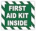 FIRST AID KIT INSIDE sign sticker decal 5