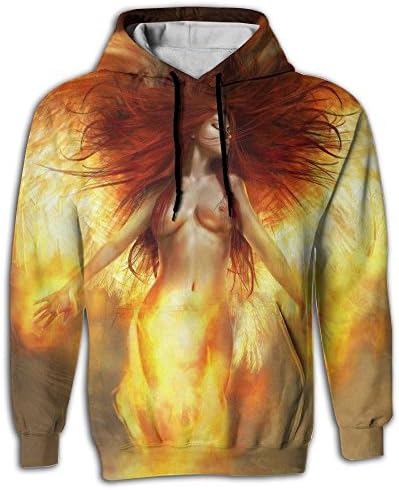 Hoodie Sweater Sexy Girl Unisex 3d Digital Printed Lovely Mens Hooded Sweatshirt X-Large