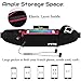 PYFK Running Belt Waist Pack - Adjustable Fanny Pouch for Runners Hands Free Workout - iPhone 13/14 Plus Hiking Gear Marathon for Men and Women (Black(Rose))