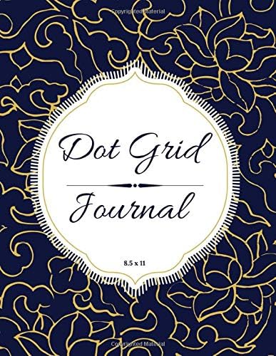 Dot Grid Journal 8.5 x 11: Gold Theme Dotted Matrix Notebook, Planner and Sketch Book Diary for Calligraphy and More Paperback – 4 Jun. 2019