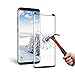 Galaxy S8 Tempered Glass Screen Protector, Auideas [9H Hardness] [Anti-scratches] [Anti-Fingerprint] [Bubble Free] Screen Protector Film for Samsung Galaxy S8 - Black