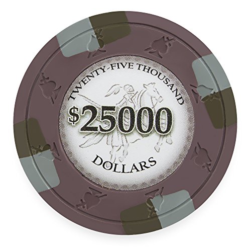 Poker Knights 13.5gm 500 Chip Clay Poker Set with Aluminum Case - Choose Chips! - Thumbnail 4