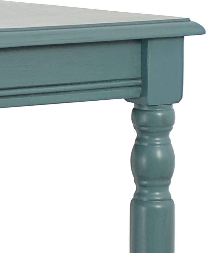 Décor Therapy Blue Simplify End Table Oak: Furniture & Decor