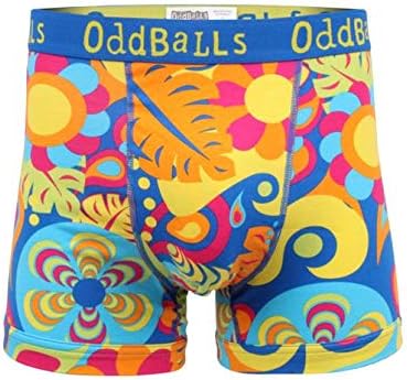 OddBalls| Men's Boxers Shorts | Men's Underwear | Loungewear | Hipster Boxer Briefs | Cotton Boxers | Elastic Waistband | 1 Pack