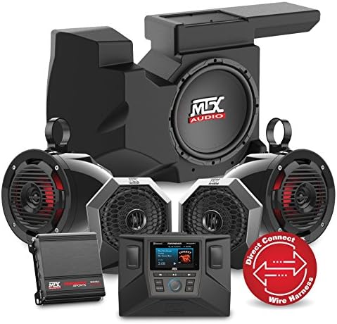 2015 to 2017 Polaris RZR 900 Four Speaker, Dual Amplifier, and Single Subwoofer Audio System By MTX Audio RZRSYSTEM3