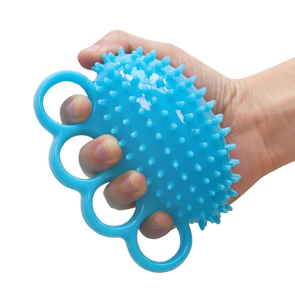 Hand Grip Strengthener Finger Exercisers Trainer Equipment Squeeze Stress Ball for Relieve Wrist Pain, Carpal Tunnel, Hand Physical Therapy, Stress Relief, Elderly Stroke Recovery, Arthritis, Anxiety