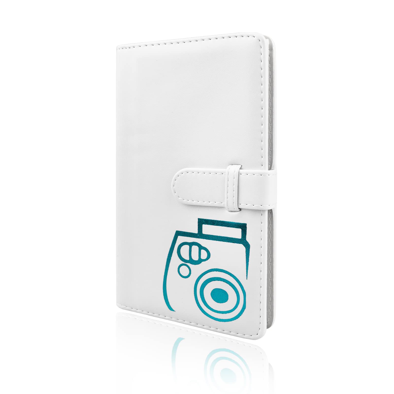 Rieibi 96 Pockets Mini Photo Album, Wallet PU Leather Photo Album for Fujifilm Instax Mini 12/11/8/9/7s/25/70/90/Mini Evo Instant Camera, Colorful Photo Album for Polaroid