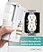 FosPower 4-Outlet Wall Mount Swivel Surge Protector Wall Tap with 2.4A Dual USB Charging Ports, 540 Joules Surge Suppressor, UL Listed (S4WSU2J5)