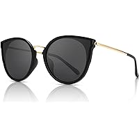 SUNGAIT Mujeres Gafas de Sol de Gran Tamaño Ojo de Gato Polarizadas Vintage UV-Protección Gafas
