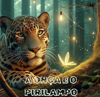 Livro A Onça e o Pirilampo: Luz na Floresta: Entre sombras e luzes: A Jornada de Luna e Faísca.
