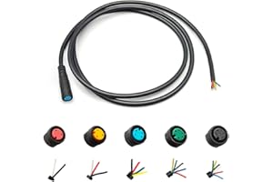 HUDAMZKY Ebike Extension Cable 2pin/3pin/4pin/5pin/6pin Julet Female/Male Single Head DIY Waterproof Line for Electric Motorbike Kit Light Throttle Ebrake Display