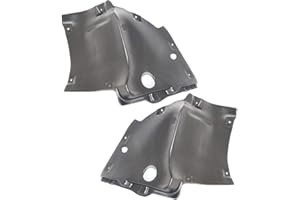 EVAN FISCHER Evan-Fischer Fender Liner Compatible with 2003-2005 Mercedes Benz CLK320/CLK500/CLK55 AMG Plastic Set of 2 Front Lower Section Front Passenger and Driver Side