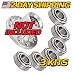 (6 Pack) Exmark 103-2477 Spindle Bearings - HIGH Temp Grease Upgrade - HD Switch