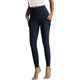 RIMLESS 7 Women's Leggings with Pockets High Waist Cotton Yoga Pants Workout Running Athletic Capris