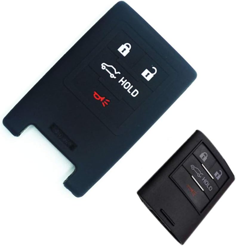 ZHAOHAOSC ,For Silicone Car Key 4 Button Remote Key Case Cover,For Cadillac CTS ATS 28T CTS-V coupe SRX Escalade For Corvette C6 C7