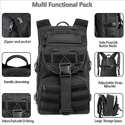 KOMEX Military Tactical Assault Backpack Army Assault Molle Rucksack