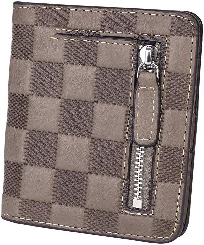 BIG SALE-AINIMOER Women's RFID Blocking Leather Small Compact Bifold Pocket Wallet Ladies Mini Purse with id Window