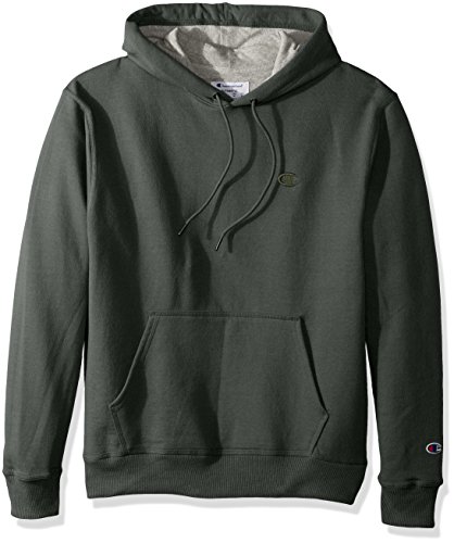 Champion Men's Powerblend Pullover Hoodie, Forest Grove Heather, X Large
