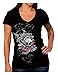 Harley-Davidson Women's Eternity Embellished V-Neck Short Sleeve Tee, Black