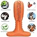 Wisedom Dog Toothbrush Stick-Puppy Dental Care Brushing Stick Effective Doggy Teeth Cleaning Massager Natural Rubber Bite Resistant Chew Toys for Dogs Pets