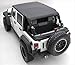 Smittybilt Extended Top Combo For Jeep JK Wrangler Unlimited 2010-15 - Includes Black Diamond Extended Top and Windshield Channel