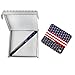 ASKI DESIGNS Wooden Business Card Holder for Desk –– Patriotic Challenge Coin Case – Holds a Fountain Pen (Included) for Women or Men