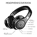 Bluedio U (UFO) PPS 8 Drivers High-End Bluetooth headphones Revolution/3D Sound Effect/Aluminum alloy build/Hi-Fi Rank wireless&wired Over-Ear headsets with carrying hard case Gift-package (Black)