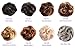 Bella Hair Messy Bun Hair Piece Real Human Hair Scrunchies for Women Instant Curly Up-do Hair Extension (#2 Dark Brown)