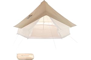 SHINECRAVE Bell Tent Cover with Stove Jack for Camping,Waterproof,PU5000,Glamping Bell tent Rainfly with Stove Jack,Belltent 