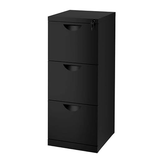 Ikea Erik File Cabinet Black 503 410 06 Size 16 1 8x41 Amazon Co