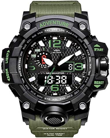 V2A Analogue - Digital Black Dial Men's Watch