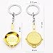 N.egret 2 PCS Golden PUBG Pan Jewelry Keychain Gaming Gift Ring for Teammate Best Friend PLAYERUNKNOWN’S BATTLEGROUNDS(Golden)