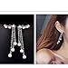 Myhouse Hand Make Pearl Long Earings Elegant Women Earings Jewelry Gift