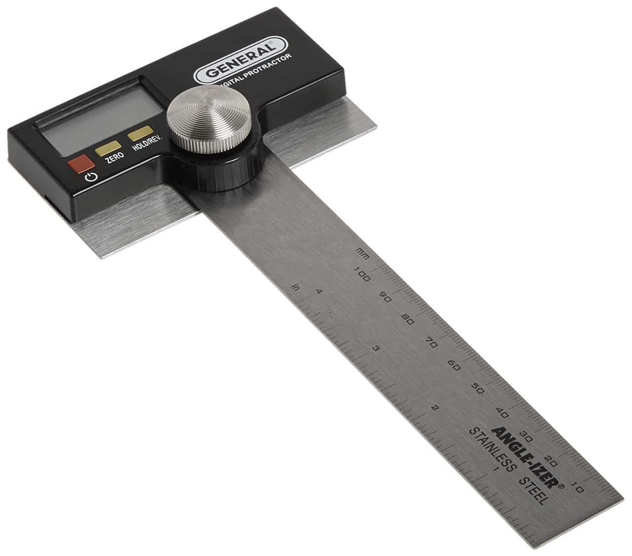 General Tools 6-Inch Stainless Steel Pivoting Arm Digital Protractor (1702)