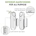 BIBENE Door Alarm System Home Security DIY Kit, Door/Window Contact Sensor with 4 Alarm Modes and Long Battery Life
