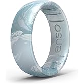 Enso Rings Handcrafted Classic Silicone Ring – Comfortable and Flexible Design – 6.6mm Wide, 1.75mm Thick