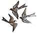 Large Metal Birds, Decorative, Ornamental, Set of 3, Wall Hanging, Handmade in Haiti, Garden Decorations 11 x 12 Inches