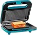 Holstein Housewares HH-09125003E Maker 2-Slice Electric Sandwich Grill Press, Teal