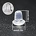 400pcs Earring Backs, Premium Clutch Safety Earring Pad, Clear Bullet Stopper Replacement Jewelry Findings Stored in a Small Storage Box