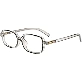 Slocyclub Square Blue Light Blocking Glasses for Women Men Vintage Rectangular Frame Eyeglasses Retro Small Square Glasses
