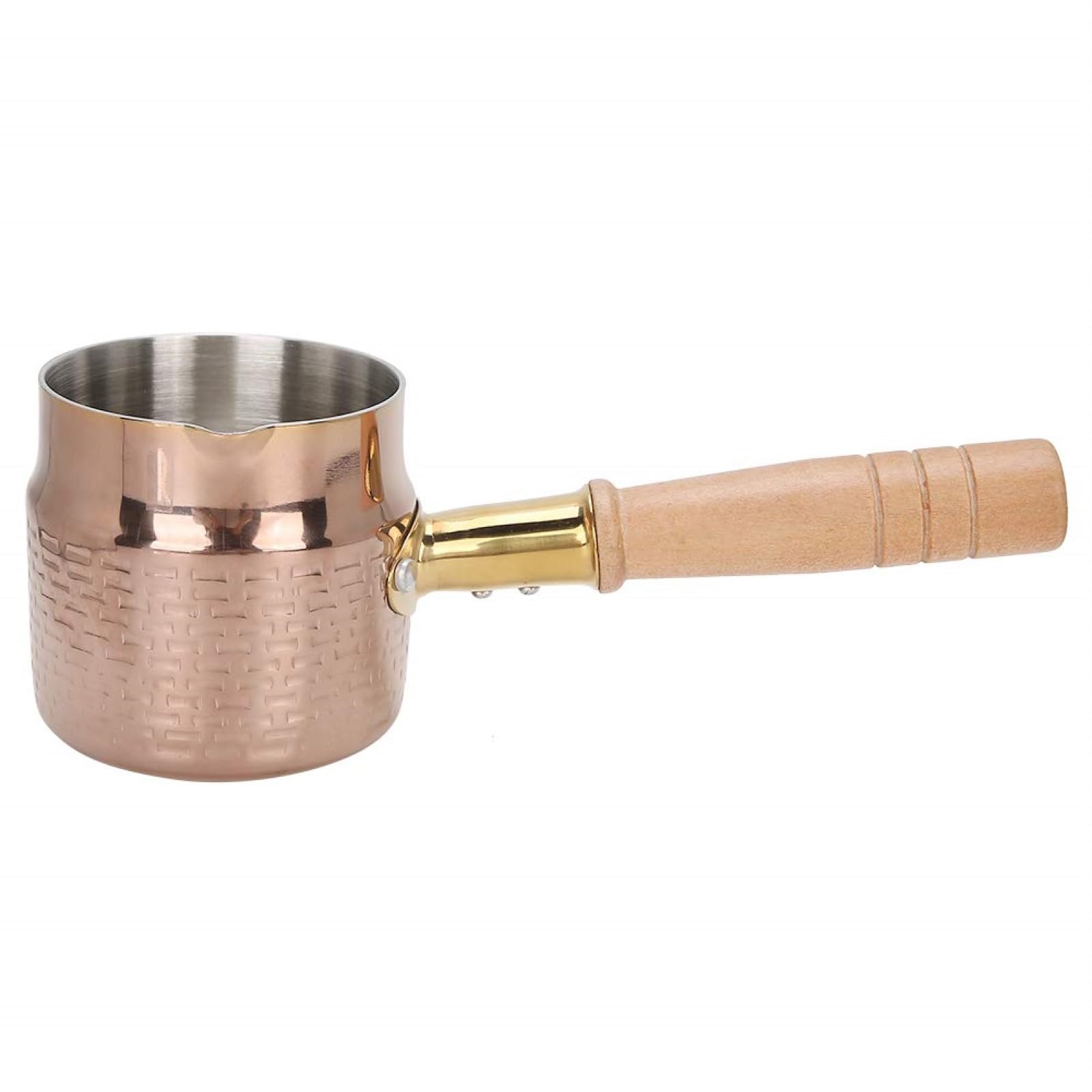 MOUMOUTEN Butter Warmer Pot, 3 Layers Stainless Steel Mini Butter Sauce Coffee Milk Melting Pot Small Saucepan for Restaurants Kitchens