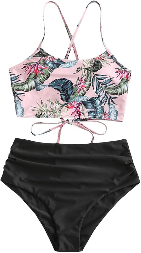 zaful sunflower tankini