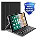 Lapogy iPad 10.2 2019 Keyboard Case,7th Generation,Include Detachable Wireless Bluetooth Keyboard with Magnetically Auto Sleep/Wake Leather Tablet Cover,Lightweight Stand Folio Case-Black
