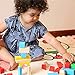 SainSmart Jr. 100Piece Wooden Building Blocks Construction Toys with Bright Color & Various Shapes Stacking Blocks from 18 Months, Early Educational Block Toys for Toddlers