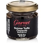 Gourmet Living Summer Truffle Mushroom Carpaccio | Slices of Italian Truffles in Sunflower Oil 2.65oz