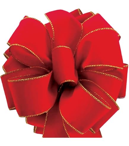 kyrmp【LETICIA】Ribbon-VELVET(blown) Amazon.com: Red Wire Ribbon Velvet 2.5 (2 1/2) Inch Wide 50 Yd