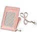 Indressme Womens Cute Candy Color Bifold ID Badge Holder with Lanyard Wallet