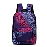 Advocator 20L Leopard Print School Bag Small Student Backpack for Teens