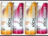 16 Pack - Kickstart Hydrating Boost - Energizing Strawberry Kiwi and Pinneapple Orange Mango - Variety Pack - 12oz